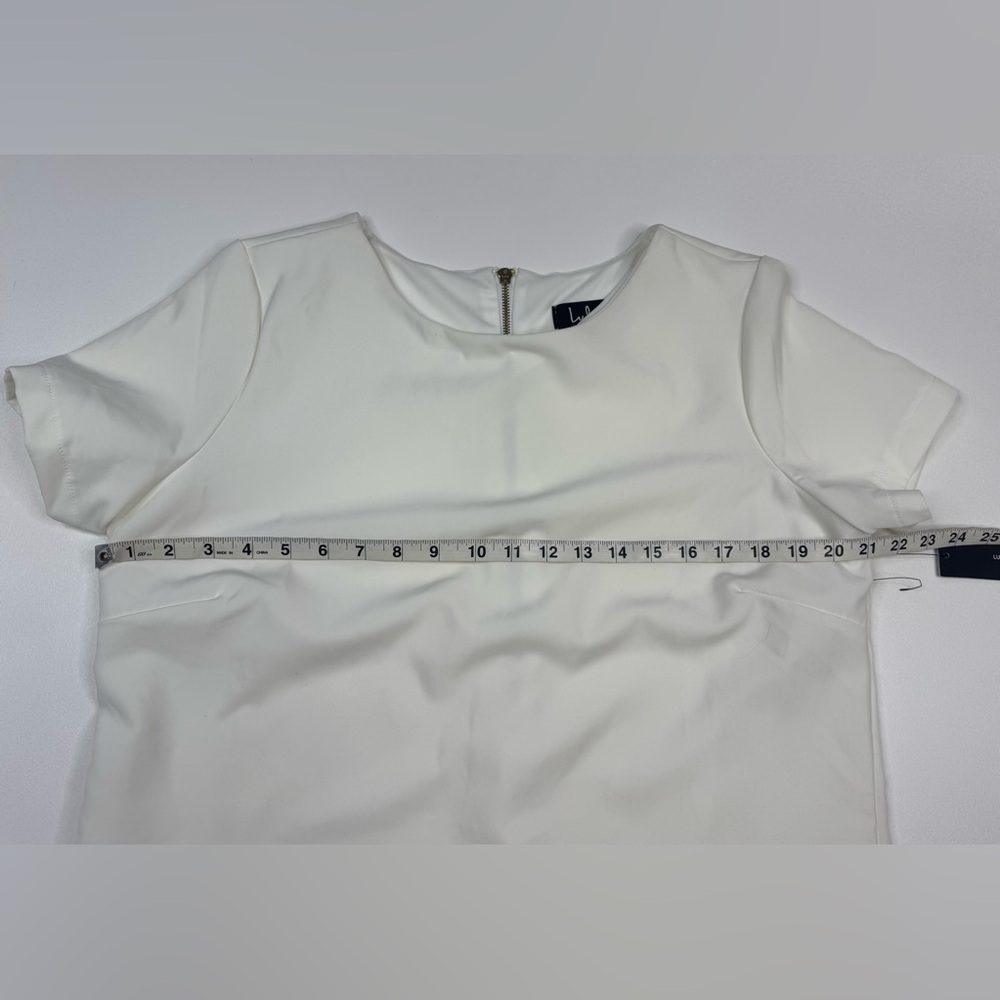 NWT Lulu's Shift & Shout Lined Ivory Shift Mini Dress Womens Size XL - Picture 7 of 13